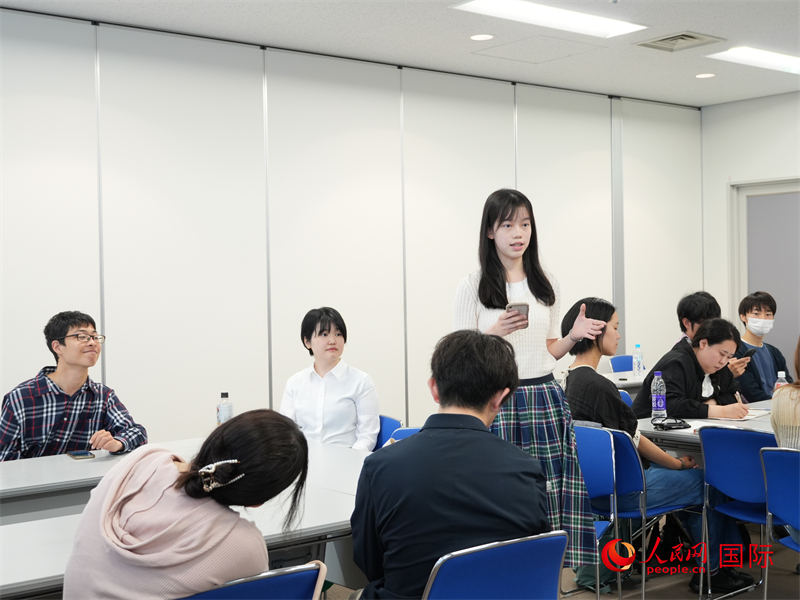 日本青年分享訪華見聞與感悟。人民網(wǎng) 許可攝