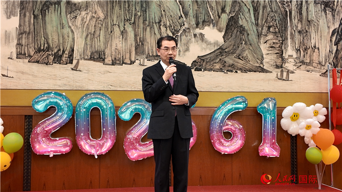 中國駐日本大使吳江浩致辭。人民網(wǎng) 許可攝
